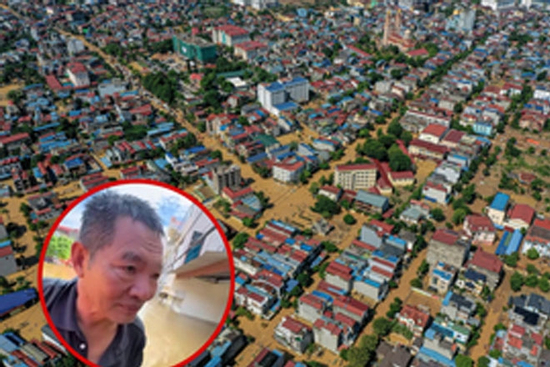 Người cha bơi 4 tiếng giữa dòng nước lũ ở Thái Nguyên, tiếp tế đồ ăn cho con gái