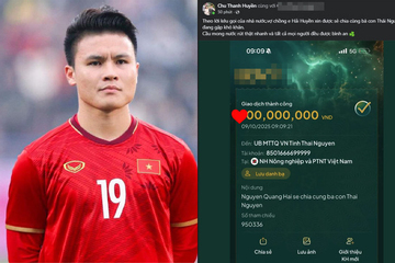 Vợ chồng Quang Hải ủng hộ bà con Thái Nguyên, số tiền chuyển khoản nhiều người 'nể'