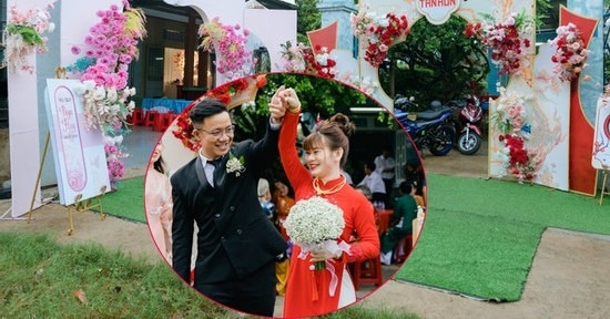 Yêu cô hàng xóm bên kia bức tường rào, chú rể Đồng Nai chỉ mất 30 giây rước dâu