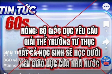 Bộ Giáo dục và đào tạo bác tin 'giải thể trường tư'