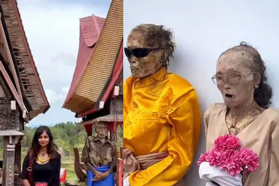 Dân tộc sống cùng thi thể người chết, thường xuyên trò chuyện, thay quần áo mới