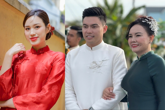 Hình ảnh chồng Đỗ Thị Hà tại lễ ăn hỏi