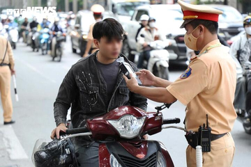 CSGT bắt đầu đợt cao điểm kiểm soát nồng độ cồn, tập trung buổi trưa và tối