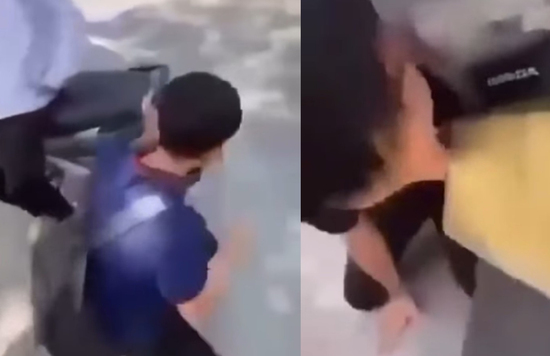 Nam sinh lớp 10 ở Hà Nội bị nhóm bạn bắt quỳ liếm biển số xe máy