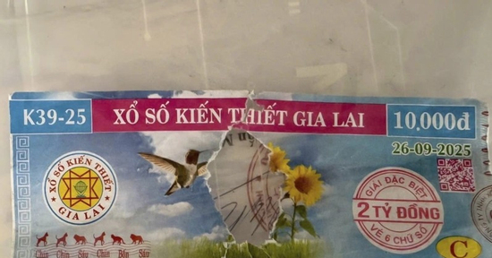 Trúng xổ số 2 tỷ nhưng bị rách giữa tờ vé, người đàn ông Quảng Ngãi chờ phán quyết
