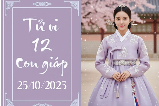 Tử vi 12 con giáp hôm nay ngày 25/10/2025: Thìn khấm khá, Sửu bận rộn
