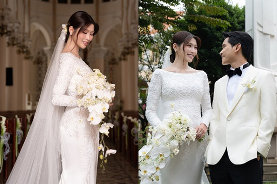 Á hậu đình đám Vbiz chọn hoa cưới xa xỉ giống Hoa hậu Đỗ Thị Hà