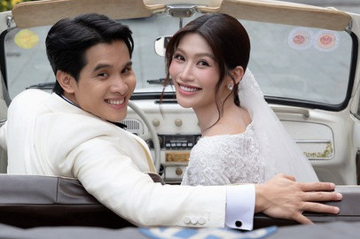 Bất ngờ thân thế đại gia ngành khách sạn vừa kết hôn với Á hậu đình đám Vbiz