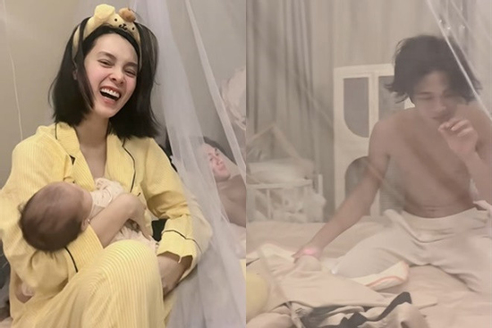 Chồng Quỳnh Lương lộ ngoại hình tàn tạ, 'da bọc xương' sau 2 tháng vợ sinh con