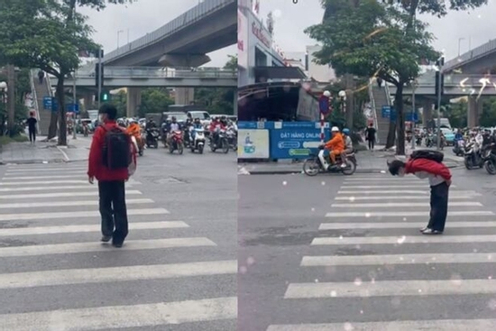 Cúi đầu cảm ơn trên vạch kẻ cho người đi bộ: Văn hoá nhường đường còn quá xa lạ với người Việt