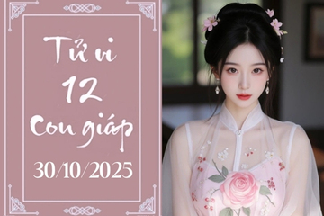 Tử vi 12 con giáp hôm nay ngày 30/10/2025: Mão rực rỡ, Tuất chững lại