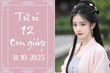 Tử vi 12 con giáp hôm nay ngày 31/10/2025: Hợi thận trọng, Dậu đón vận may