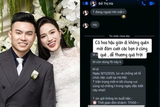 Bạn cùng quê tung tin nhắn về Hoa hậu Đỗ Thị Hà, nội dung khiến cả cõi mạng 'dậy sóng'