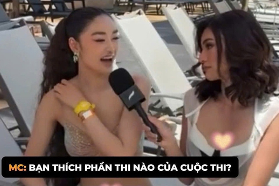 Hoa hậu Yến Nhi bị phỏng vấn bất chợt, gây thất vọng vì 'hỏi 1 đằng trả lời 1 nẻo'
