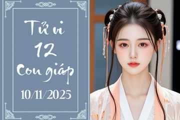 Tử vi 12 con giáp hôm nay ngày 10/11/2025: Dần hao tài, Ngọ may mắn