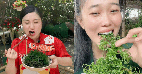 Trào lưu 'mukbang' món lá chuối chiên giòn, có gì đặc biệt?