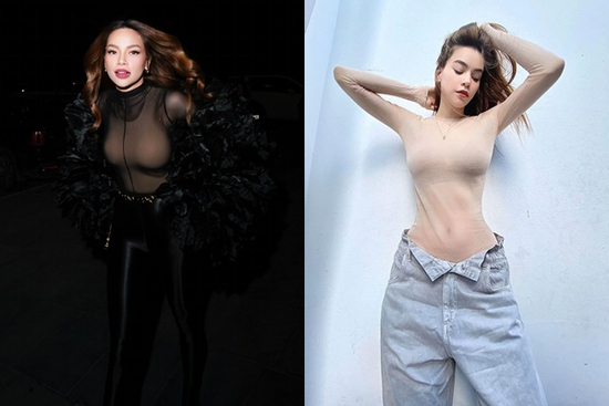 Hồ Ngọc Hà diện áo xuyên thấu khiến nhiều người hiểu lầm 'mặc như không'