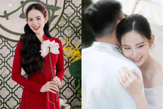 Thêm sao nữ Vbiz lộ ảnh cưới với chồng thiếu gia, chú rể xuất thân đình đám