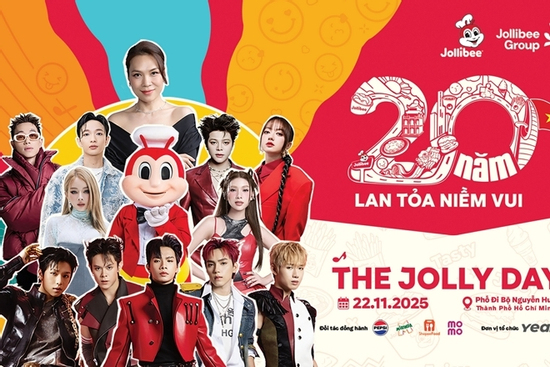 Mỹ Tâm, RHYDER, Hoàng Dũng tham dự The Jolly Day nhân dịp 20 năm của Jollibee Việt Nam
