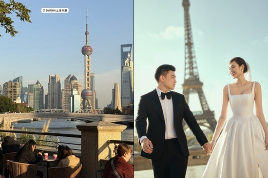 Hoa hậu Đỗ Thị Hà và chồng hưởng tuần trăng mật ở Thượng Hải?