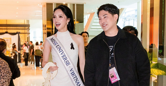 Hoa hậu Hương Giang được săn đón như ngôi sao ở Miss Universe 2025