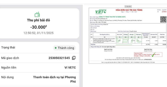 Xe đỗ trước quán cà phê ở Hà Nội bất ngờ bị trừ tiền trong ví điện tử: VETC nói gì?