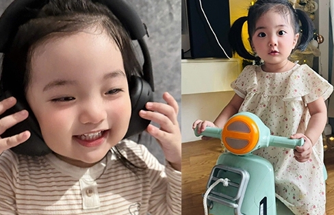 Con gái út nhà Khánh Thi - Phan Hiển khoe má 'bánh bao' khiến dân mạng phát sốt