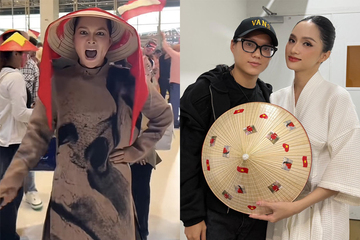 Hình ảnh gây sốc của Phạm Thoại khi sang Thái Lan cổ vũ cho Hương Giang