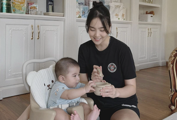 Bé Panda nhà MC Mai Ngọc 'đốn tim' fan với nụ cười tít mắt đáng yêu