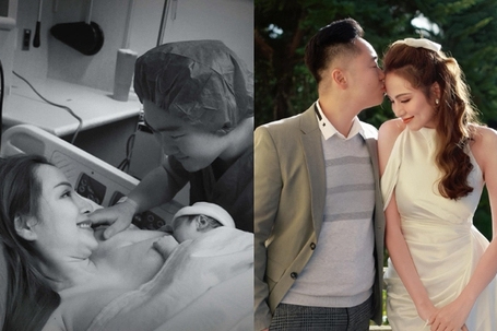 Chồng thứ 3 của Diễm Hương vỡ òa khi chứng kiến vợ sinh con