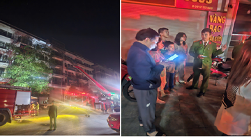 5 người mắc kẹt trong ngôi nhà bốc cháy lúc rạng sáng ở Hà Nội