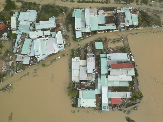Nước sông Hà Thanh dâng cao, nhiều nơi ở Gia Lai tái ngập