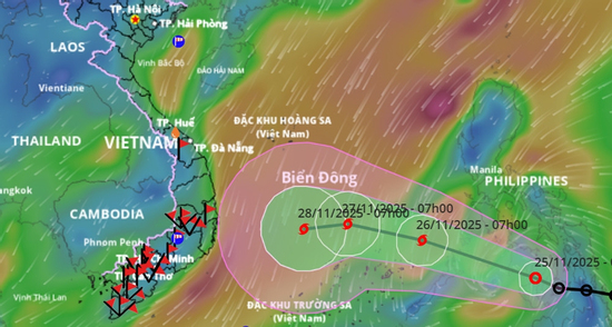 Bão số 15 có thể hình thành ngày 26/11, hai đợt không khí lạnh rục rịch xuất hiện