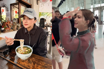 Hương Giang hút bão 'like' với bức ảnh ăn phở theo lời Hòa Minzy