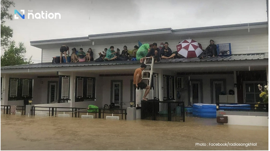 Nguyên nhân 10 tỉnh phía nam Thái Lan ngập sâu vì lũ lụt