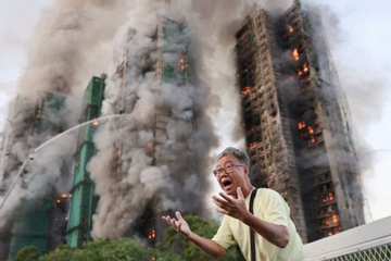 Hình ảnh tang thương vụ cháy ở Hong Kong khiến ít nhất 13 người thiệt mạng