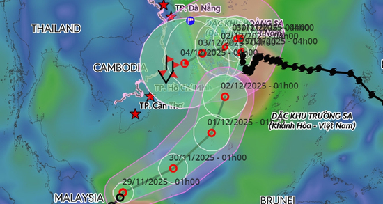 Bão số 15 Koto còn 3 lần đổi hướng, áp thấp nhiệt đới vào Biển Đông hôm nay