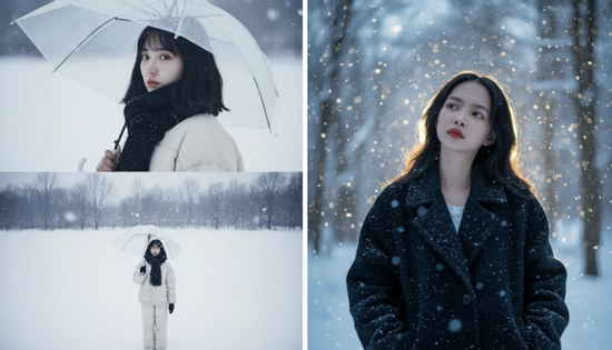 Dân mạng 'phát sốt' với trào lưu tạo ảnh tâm trạng giữa tuyết trắng bằng AI