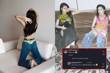 Kỳ Duyên diện mốt quần lộ nội y khoe body cực 'cháy', Thiên Ân lại bị 'réo tên'