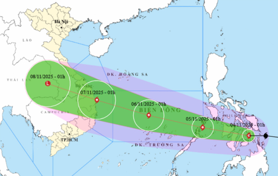 Tin bão Kalmaegi mới nhất: Giật cấp 16, dự báo mưa lớn ở Quảng Trị - Đắk Lắk