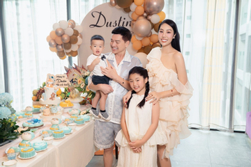 Lộ rõ thái độ con chung - con riêng của diễn viên Quang Minh và vợ kém 37 tuổi