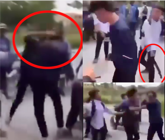 'Dậy sóng' clip nam sinh bị hành hung, có bạn cổ vũ 'cố lên'