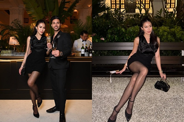 Tiên Nguyễn dát đồ hiệu tiền tỷ công khai sánh đôi chồng gốc Dubai