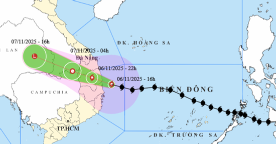 Tin mới nhất về bão số 13 Kalmaegi: Gió rít mạnh nhất từ chiều tối đến đêm nay