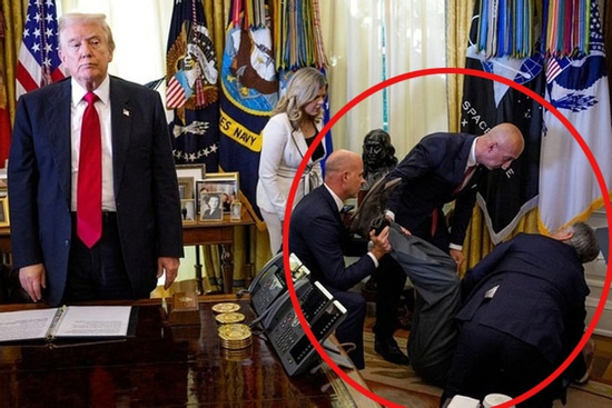 Đại diện hãng dược ngất xỉu khi ông Trump công bố thỏa thuận giảm giá thuốc