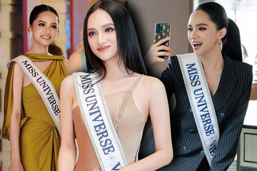 Gu thời trang đơn giản mà vẫn nổi bật của Hương Giang tại Miss Universe