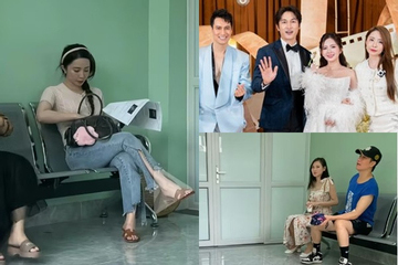 Quỳnh Nga - Việt Anh hiếm hoi cùng xuất hiện sau tin đồn đi khám thai