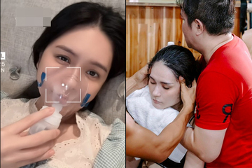 Sự thật hình ảnh Đoàn Di Băng ngất xỉu, phải thở oxy khi ông xã Nguyễn Quốc Vũ bị bắt