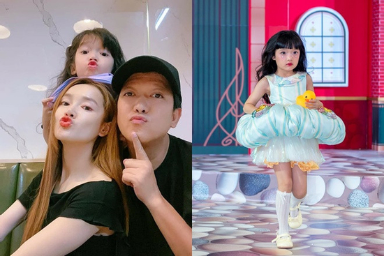 Con gái Nhã Phương - Trường Giang lộ diện, càng lớn càng giống mẹ như lột