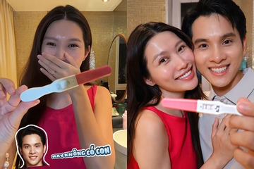 Chồng Á hậu Quỳnh Châu phản ứng sốc khi biết tin sắp lên chức 'bố bỉm'